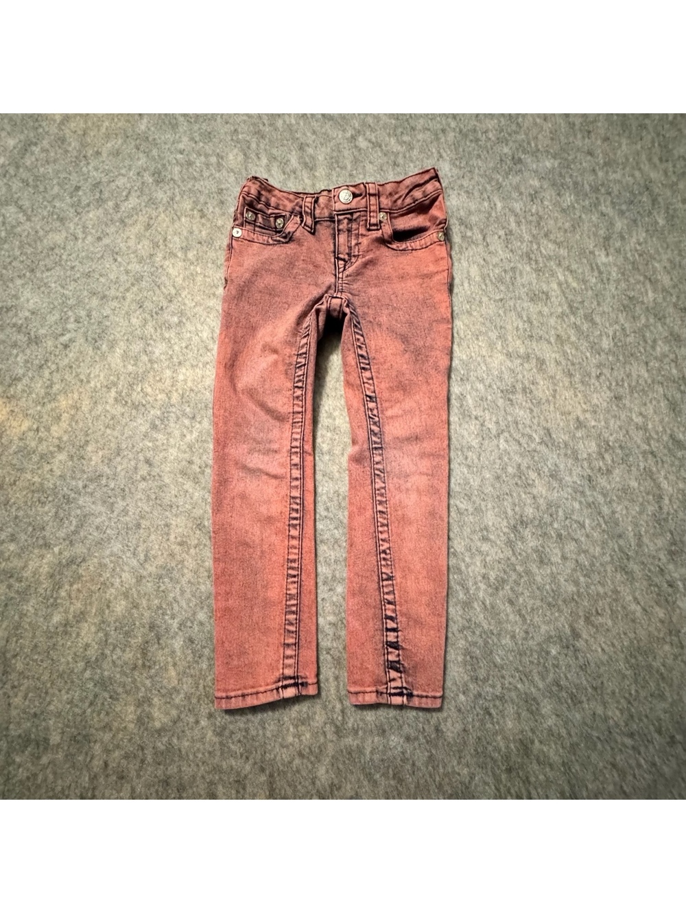 True Religion Kids Pink Skinny Jeans Y2K Denim Statement 5T